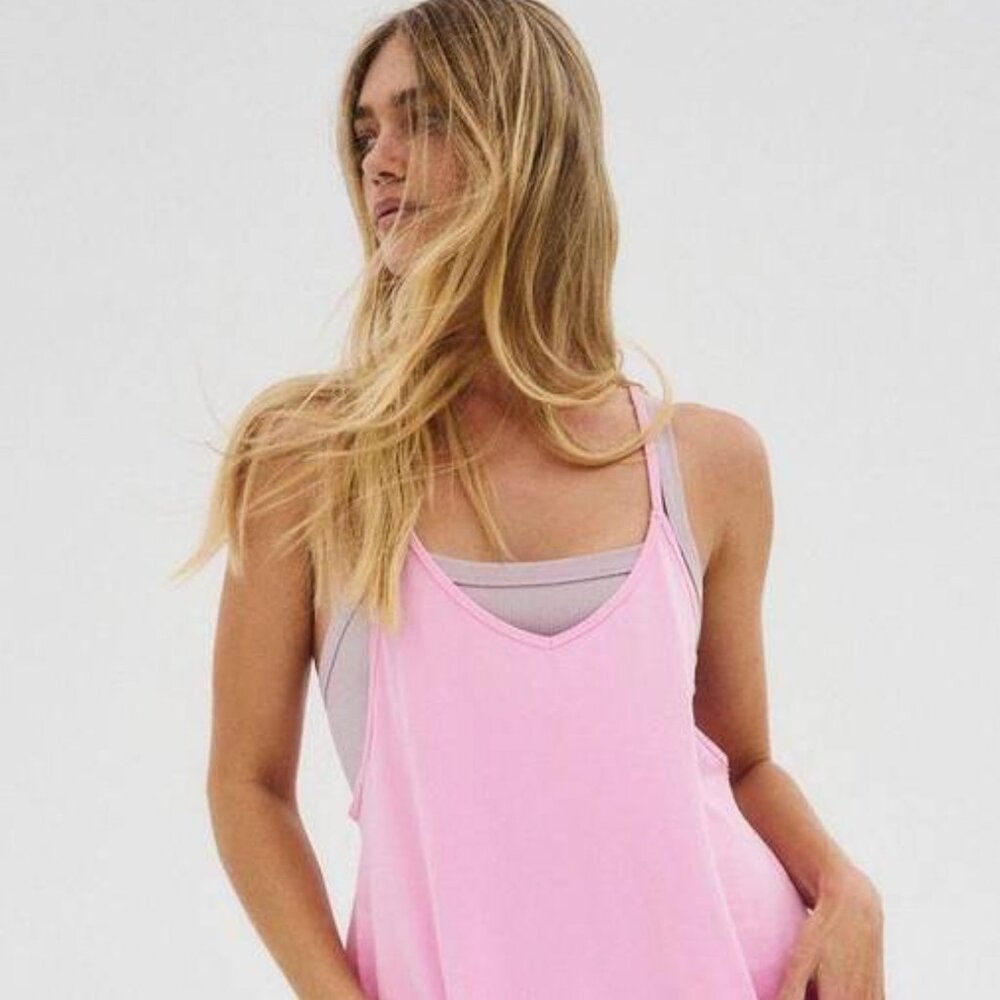 Free People Hot Shot Onesie 💗 Petal Pink / Pink Aura - Last One in Stock